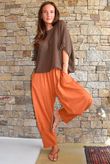 Jo Jo Quirky Classic Barrel Pant Rust